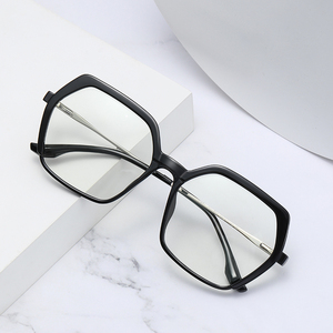 Fashion Big Frame Hexagon TR90 Glasses TJ871 Lightweight Frame Anti Blue Light Blocking Eyewear Wholesale Women Eyeglasses