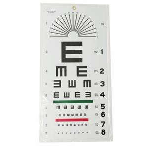 Portable Ophthalmic Visual Acuity Test Chart